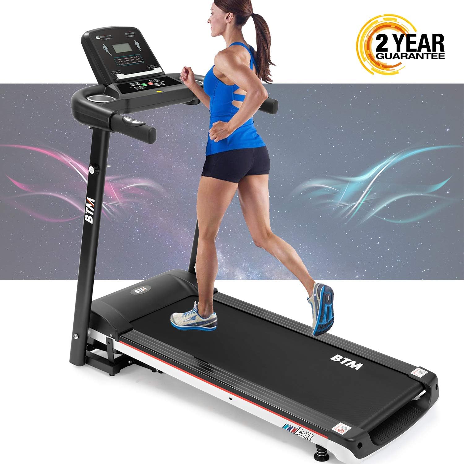 BTM A7 Motorised electric treadmill Folding Running machine 2019