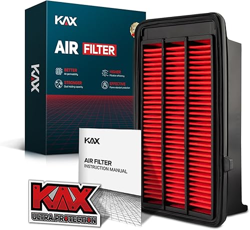Miniatura 36 de KAX Filtro de aire de motor premium, GAF041 (CA9401) Reemplazo para filtro de motor Ram 1500 2500 3500, vida útil 200% más larga