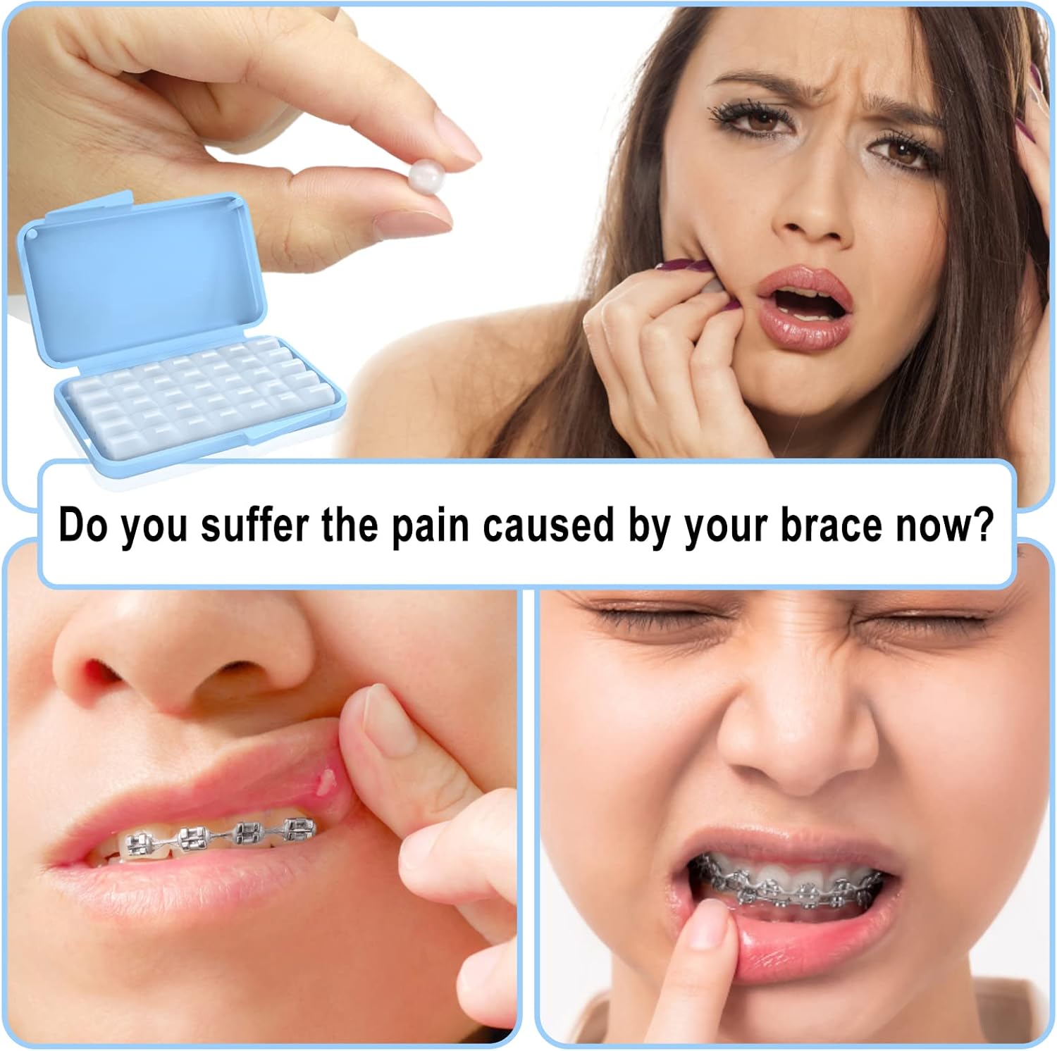 BVN Braces Wax Dental Wax 10 Boxes Orthodontic Wax Strips, Braces Wax