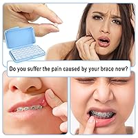 Vista 4 de BVN Cera dental: 10 cajas de tiras de cera de ortodoncia, cera de frenillos para dientes, cera ortográfica para aparatos ortopédicos, cera dental