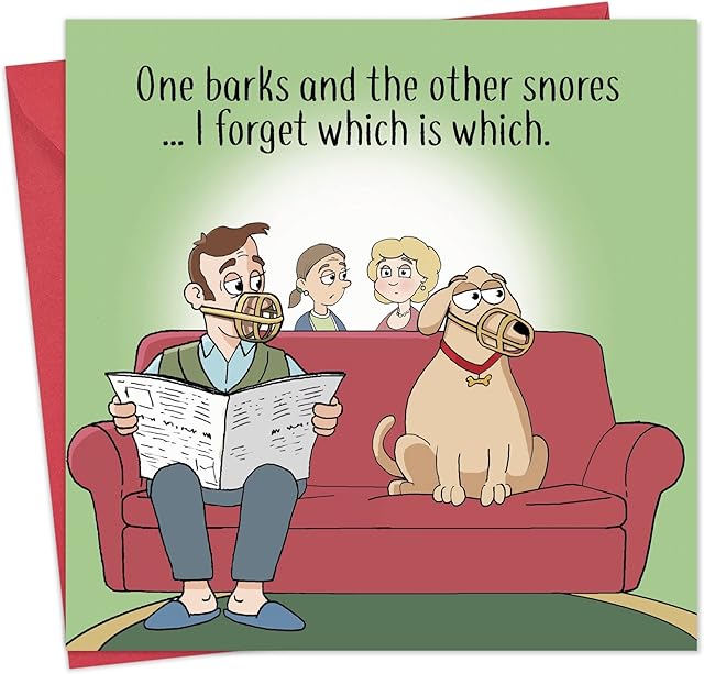 Twizler Funny Card with Dog  Blank Card  Happy Birthday Card  Humour Card  Mothers Day Card  Fathers Day Card  Valentines Day Card  Teenager Card  Get Well Soon Card  Anniversary Card