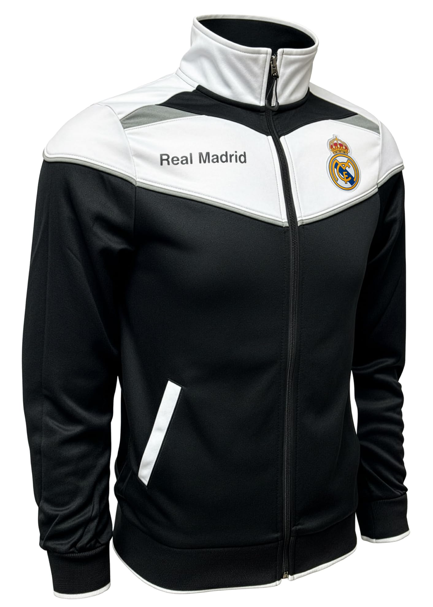 Icon Sports Real Madrid Legacy Trainingsjacke - Erwachsenengrößen Offizielle R. Madrid Trainingsjacke mit Reißverschluss
