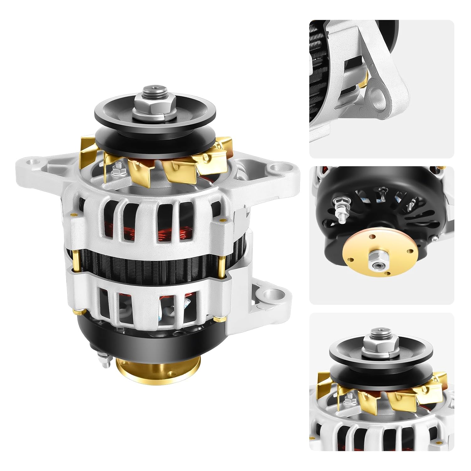 2000W Permanent Magnet Generator - 12V/14V Dual-Wheel Brushless Motor for Agricultural Vehicles, 4500RPM High-Efficiency Power Generator for Tractors, Tricycles & Quadricycles