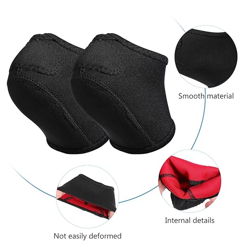 Miniatura 9 de 1 par de calcetines de apoyo para el talón: fundas de inserciones plantares para plantas - protectores de talón acolchados cómodos para uso diario