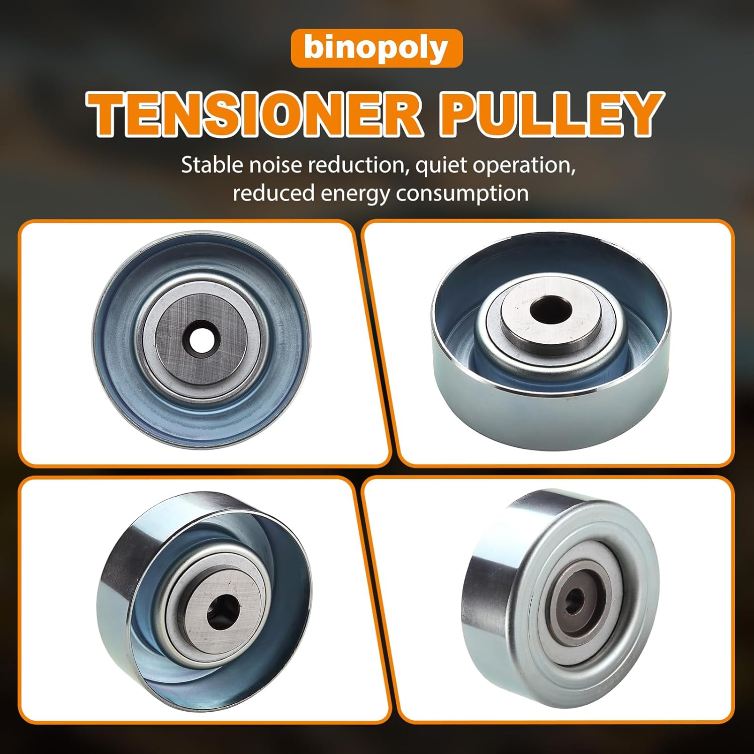 binopoly 36415 Belt Tensioner/Idler Pulley for Mitsubishi Eclipse 2006-2012/Galant 04-12/Lancer 04-06/Airtrek 02-10/Outlander 03-06 OE# MD368209 MD327654 MD374877