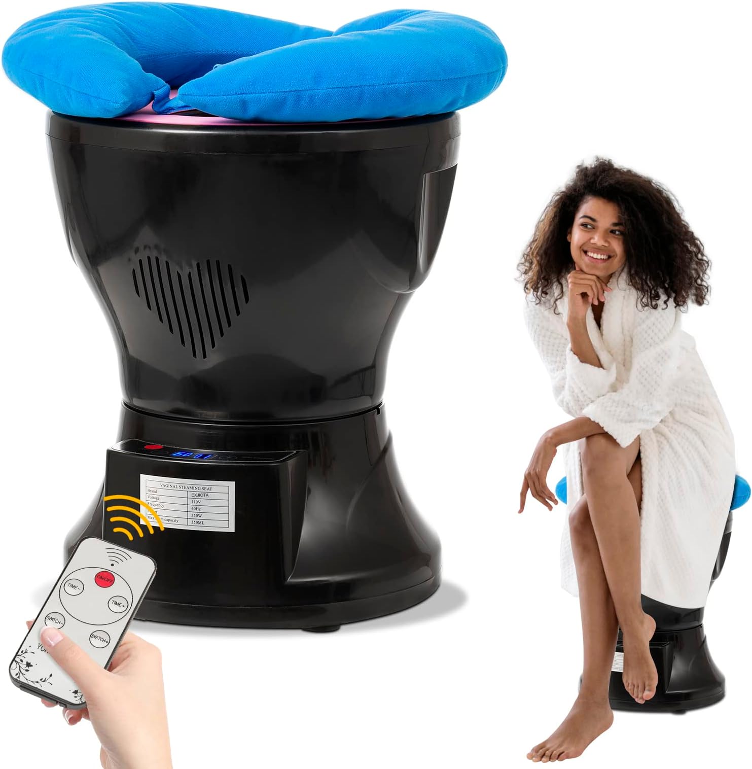 EXJIOTA Yoni Kit, Steam Seat Newest Yoni Seat & Steaming Herbs (20 Steams) & U