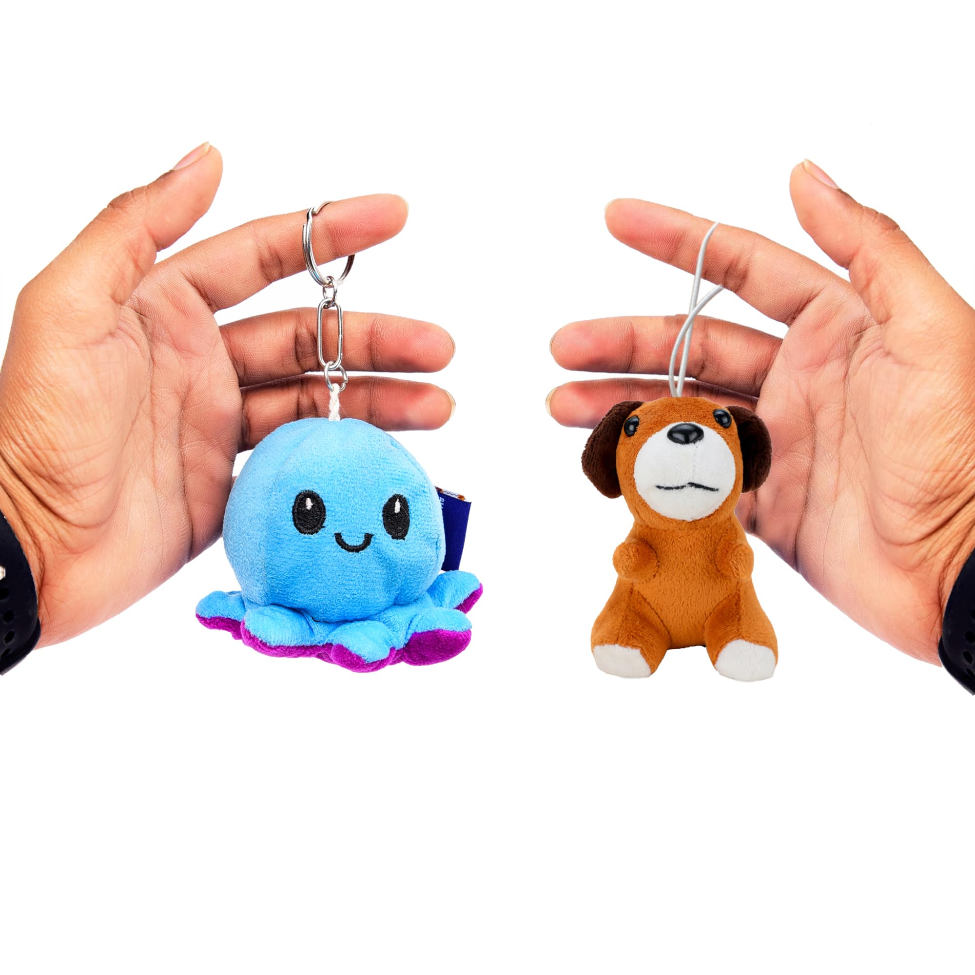 Webby Combo of Plush Keychain Octopus and Sitting Dog Soft Toys | Cute Stuffed Animal Keychains Set for Kids and Adults (Set of 2) (B0DBVSD4WX) Amazon Price History, Amazon Price Tracker