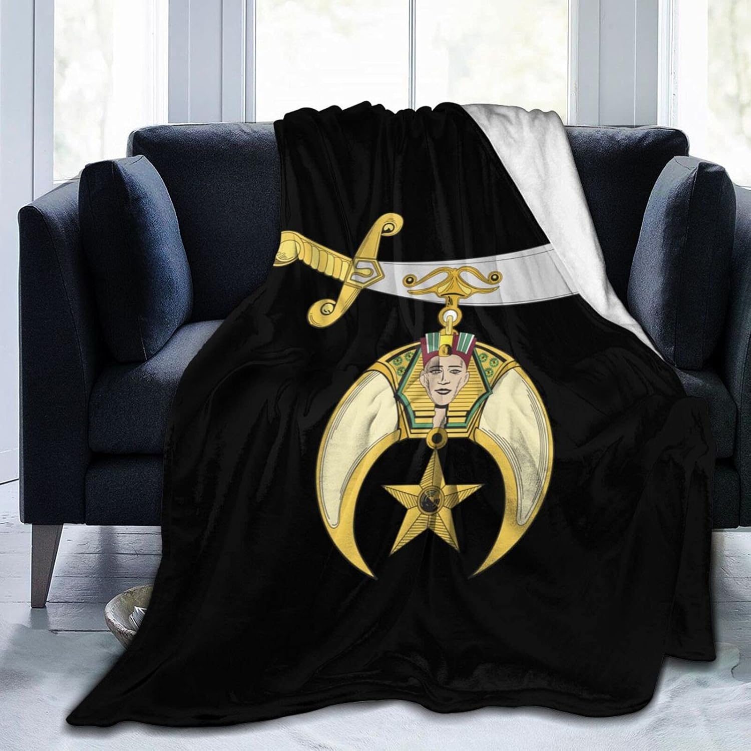 Shriner Masonic Soft Blanket Lightweight Flannel