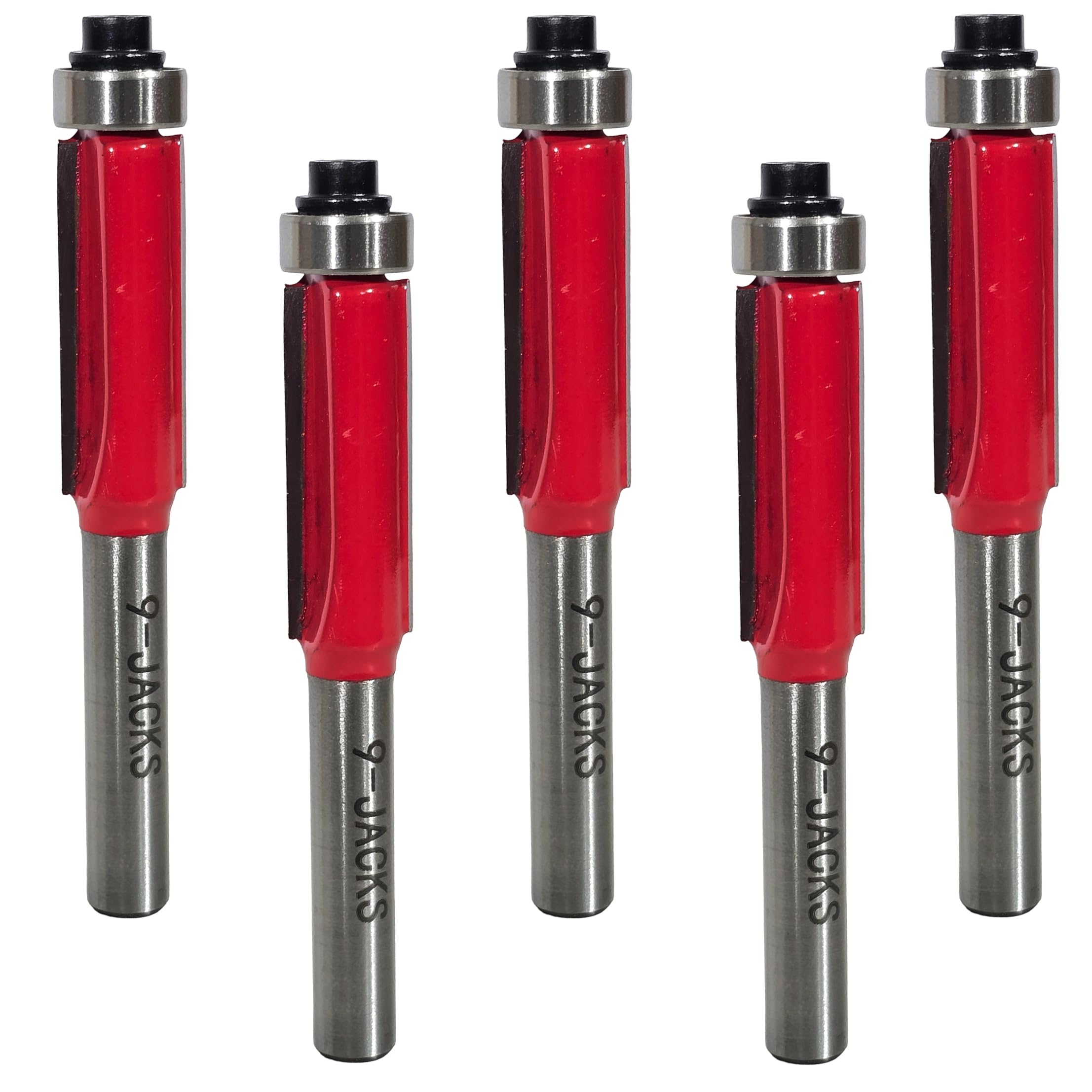 Digital Craft 6.35mm Shank 10mm Dia Router Bit 5pc – Premium Trimmer with Guide Bearing for Edge Trimming & Light Routing in Wood, MDF, Chipboard, Laminate & Softwood-image-35