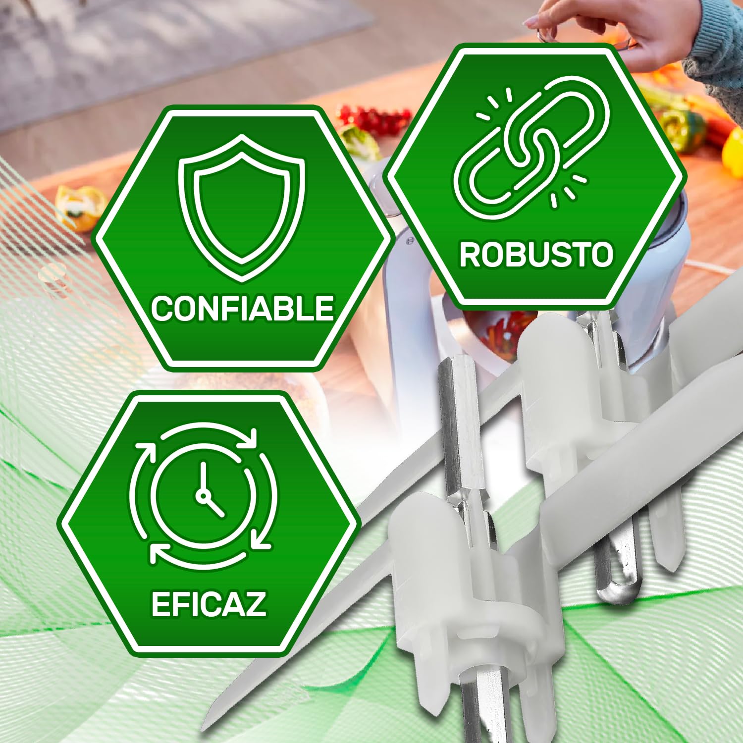 ONIX TECH 2 Piezas Soporte para Discos de Robot de Cocina con Funda de Plástico 162 mm con Código Original 00621923 00630760 621923 630760 para Bosch MUM5