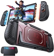 COOWPS Switch 2 Case for Nintendo Switch 2, with 4Pcs Thumb Grips, 20 Game Card Slots, Portable Full Protection All In One Travel Storage Case for Switch 2 Console Pro Controller Accessories