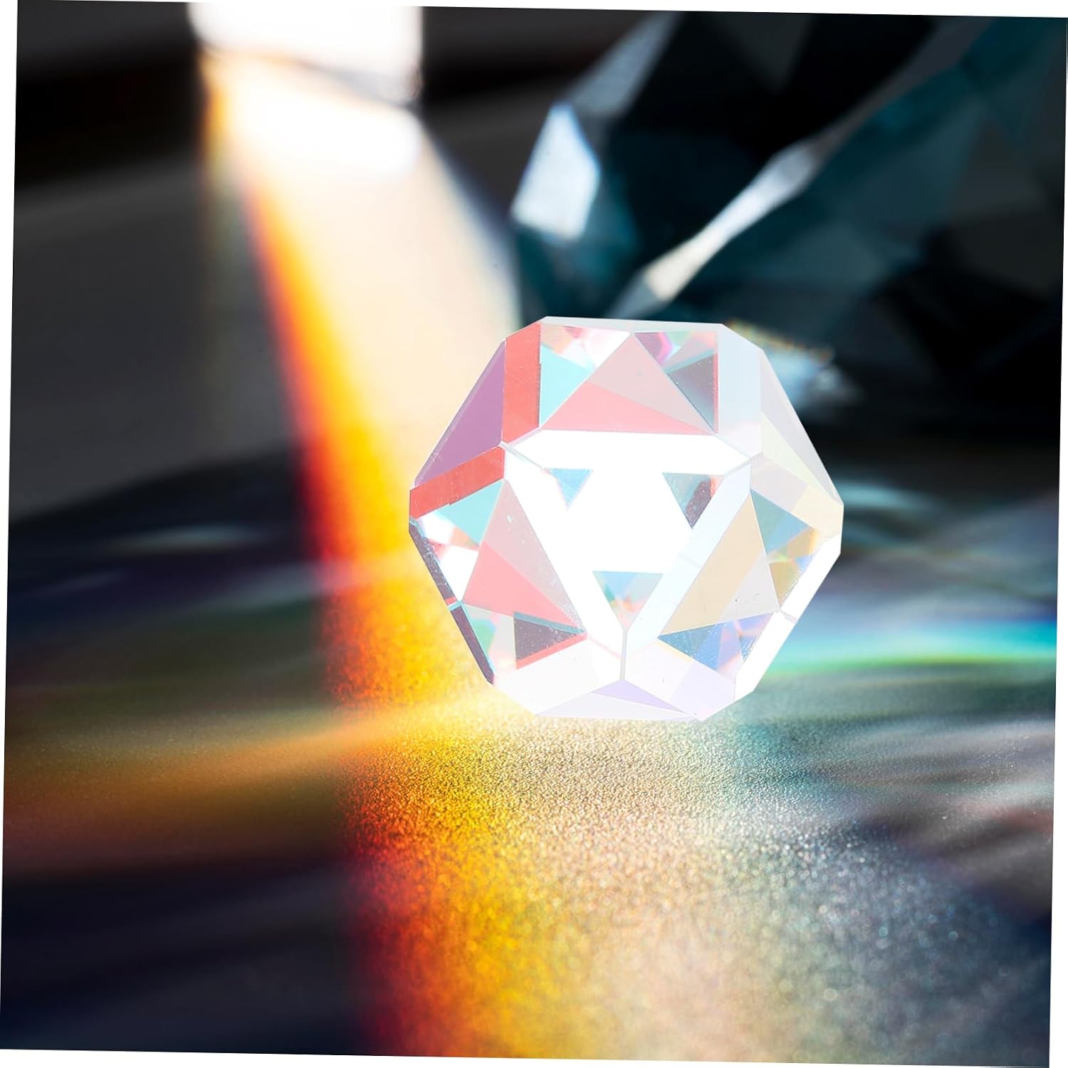 Xmas Round Glass Sun Catcher Prism for Refracting Light Decor