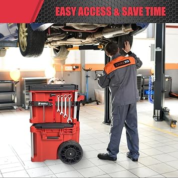 Magnetic Tool Holder Strip and Magnetic Table Fit for Milwaukee Packout Rolling Toolbox