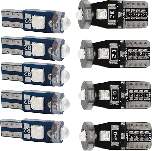 WLJH Paquete de 20 bombillas indicadoras de advertencia de velocímetro, tacómetro y panel de instrumentos, color azul brillante, para Toyota Corolla