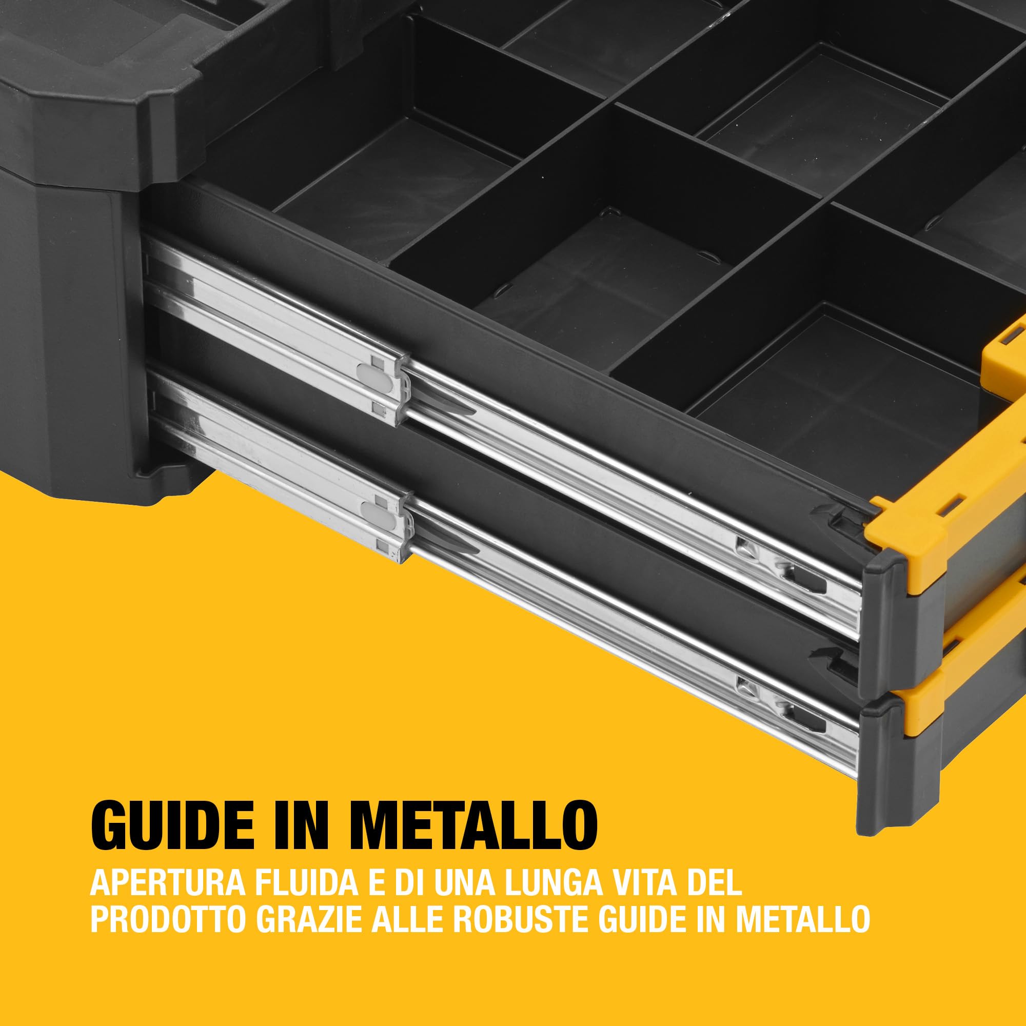 DEWALT IT TSTAK™ IV Doppio cassetto con separatori regolabili, DWST1-70706