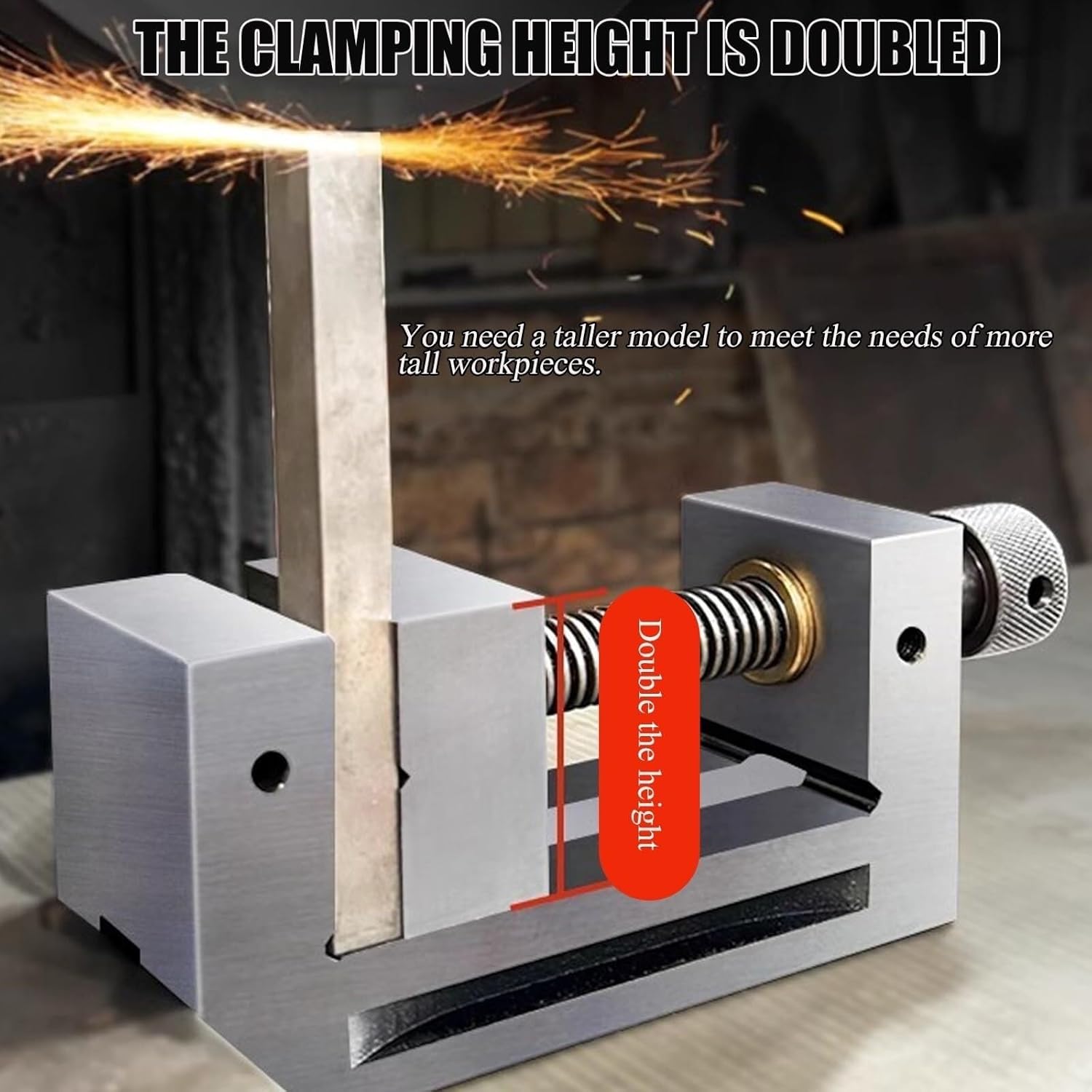 High precision bench vise 0.003mm accuracy Durable with raised jaws Ideal for woodworking metalworking vises and Heavy duty design(4inch)