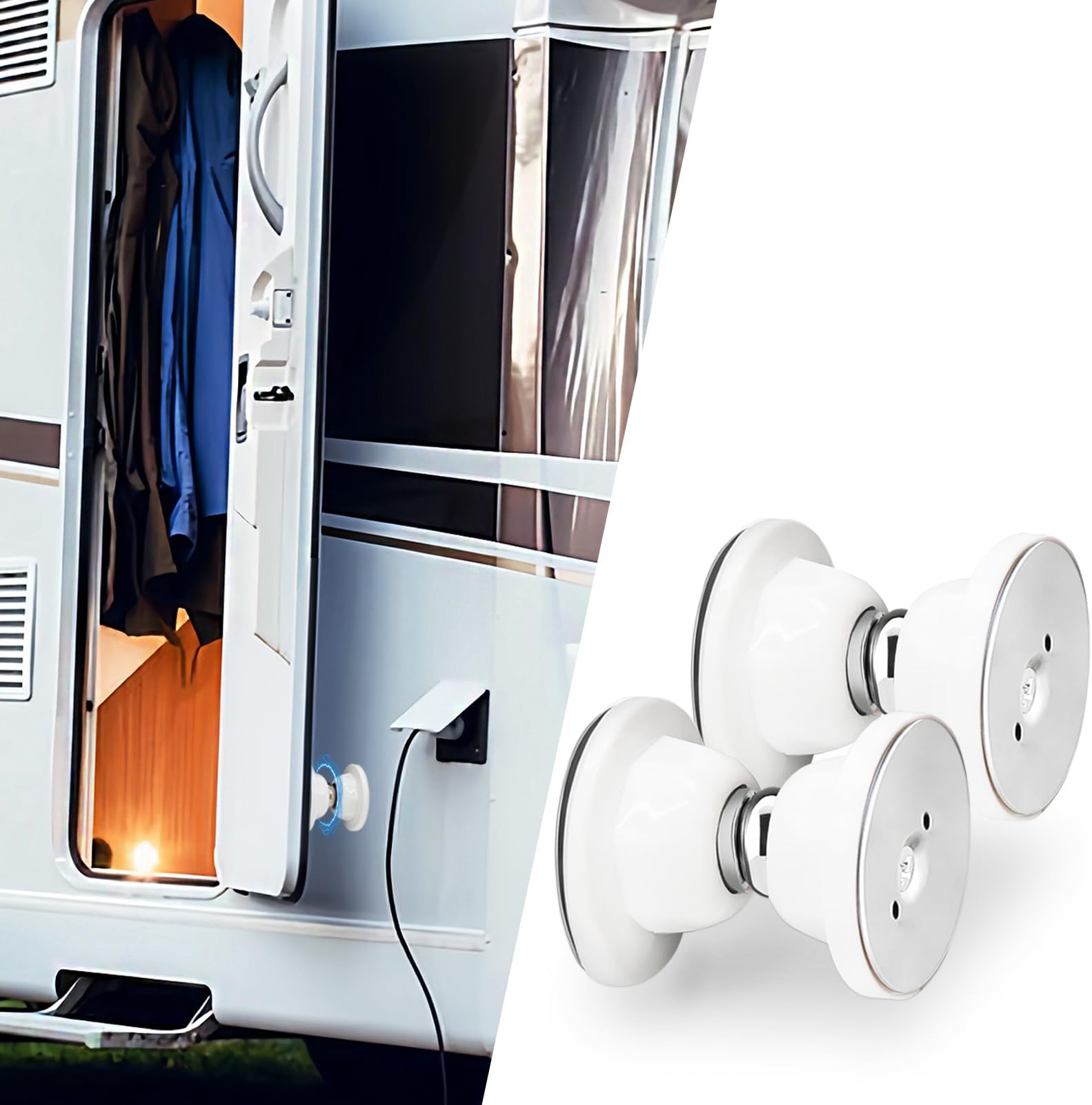 2Pcs Door Catch, RV Door Latch Door Holder Silicone Door