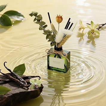 Reed Diffuser, 180 ml Vanilla Cream Scented for 120 Days