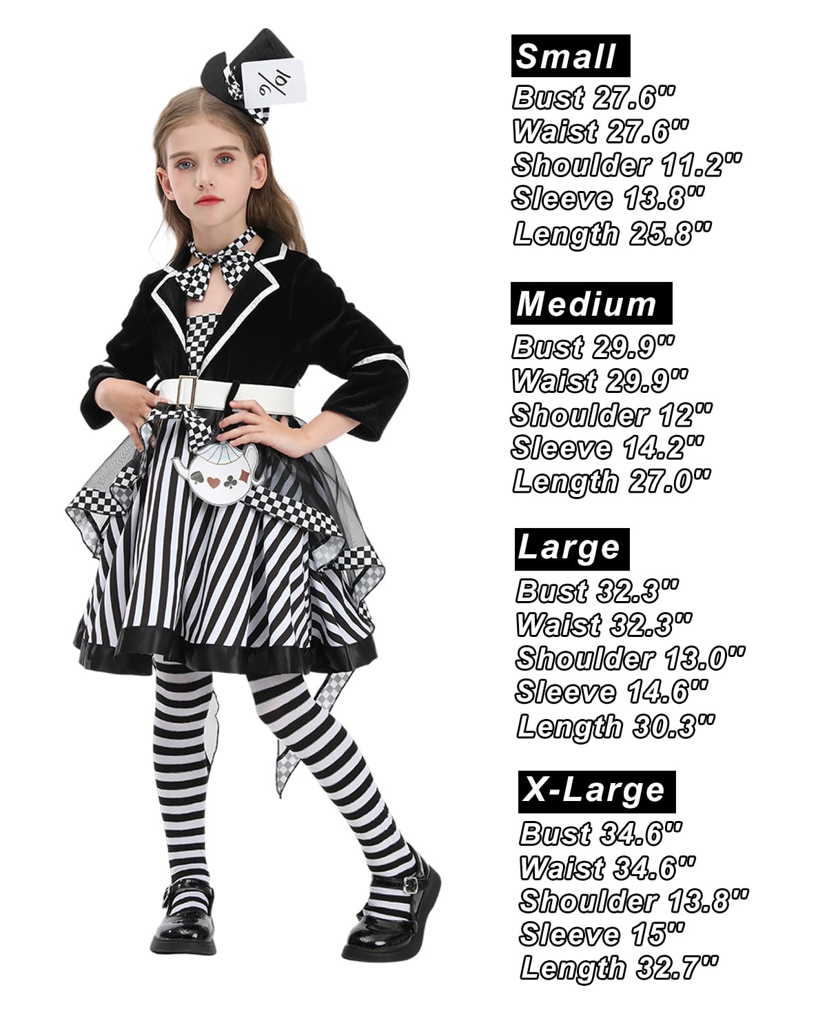 Disfraz De Sombrerero Loco Oscuro Para Niñas Amscan | | 1 Pc