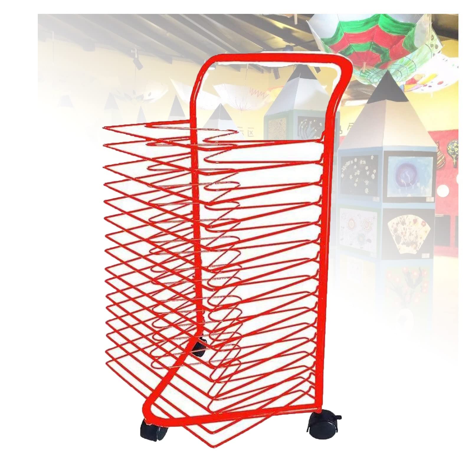 Aioneer 16 Racks Art Drying Rack, Drying Rack Art Studio, Educational Product Drying Rack, Space Saving Rack