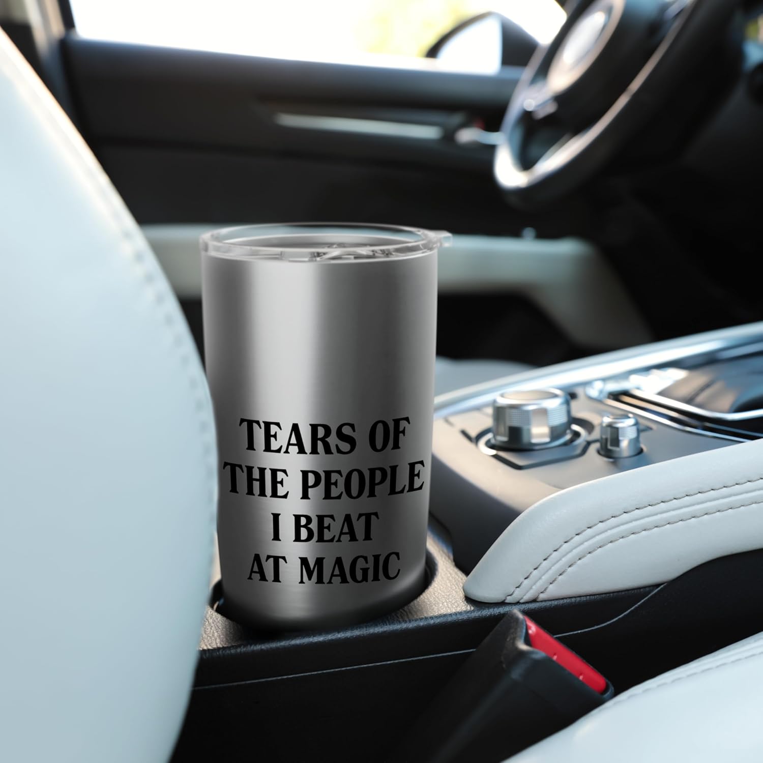 Tears Of The People I Beat At Magic Stainless Steel Insulated Tumbler - Image 6