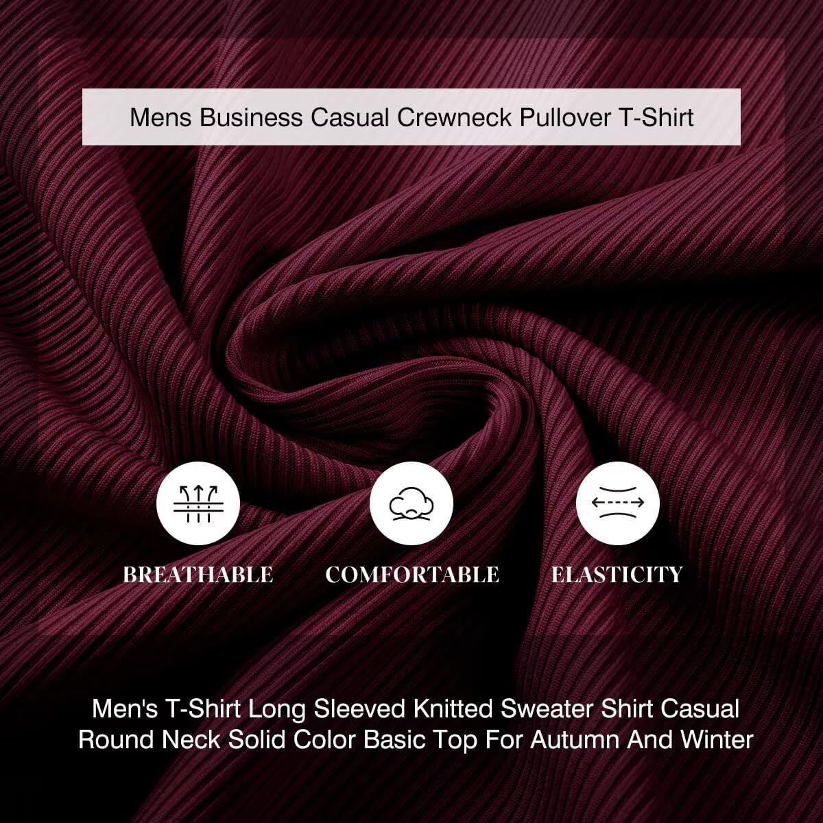 Dokotoo Men Mens Mock Turtleneck T Shirts Long Sleeve Slim Fit Shirts Casual Ribbed Knited Tops Thermal Pullover Undershirts