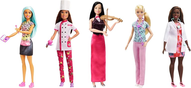 Mattel Barbie - Core Career Doll Assortment Doll, Multicoloured DVF50, Assorted Colour/Model