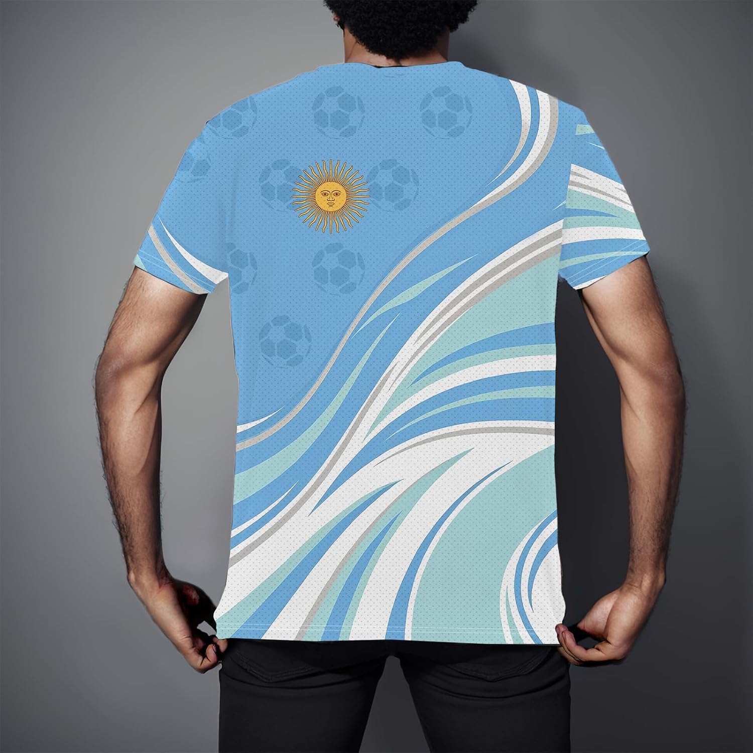 National Soccer Jersey for Men Casual Sports Training Football Shirt | Mens T Shirts Big and Tall Casual, Tees Man, Mens Big and Tall Shirt, Big and Tall Men, Camiseta Deportiva