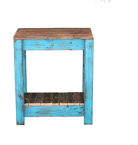 Miniatura 2 de Doug and Cristy Designs Mesa auxiliar combinada turquesa