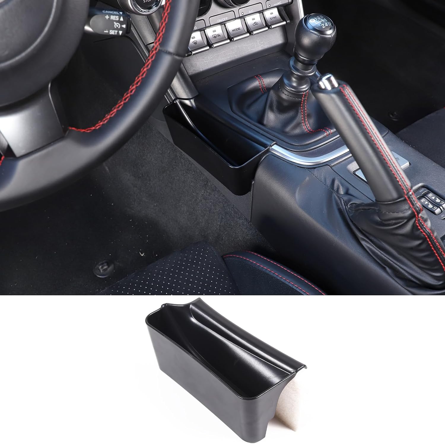 Sekhyna Gear Shift Panel Side Storage Box Compatible with Subaru BRZ ZD8 2022 2023 ABS 1PCS Central Control Side Hanging Storage Organizer Box Tray Accessories (Right Side Storage Box)
