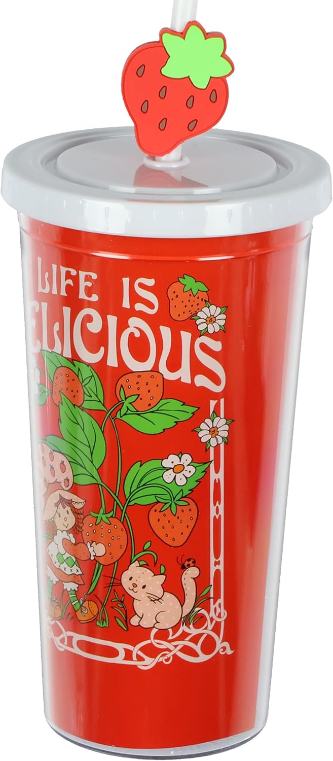 Mad Engine Strawberry Shortcake Life is Delicious Insulated Tumbler 20 oz Travel Cup - Image 5