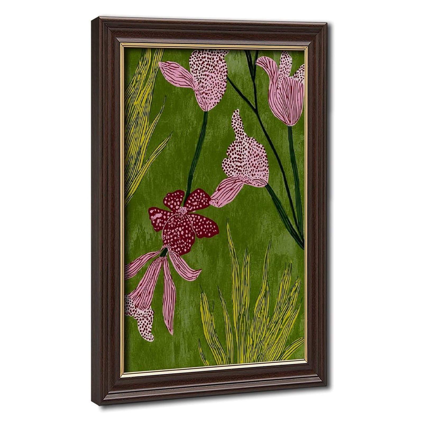 AYINUER Póster de lienzo con diseño de flores botánicas para decoración de