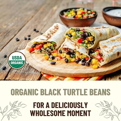 Vista 11 de Mountain High Organics - 40 libras, frijoles negros secos orgánicos certificados por USDA a granel, sin OMG, veganos, frijoles negros secos enteros