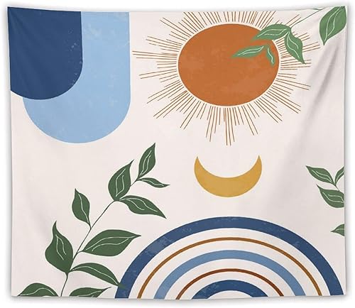 Miniatura 63 de Tapiz floral retro de los años 60 y 70, diseño hippie de primavera Groovy Flower Power Flower Boho para colgar en la pared, arte neutro para Hippie