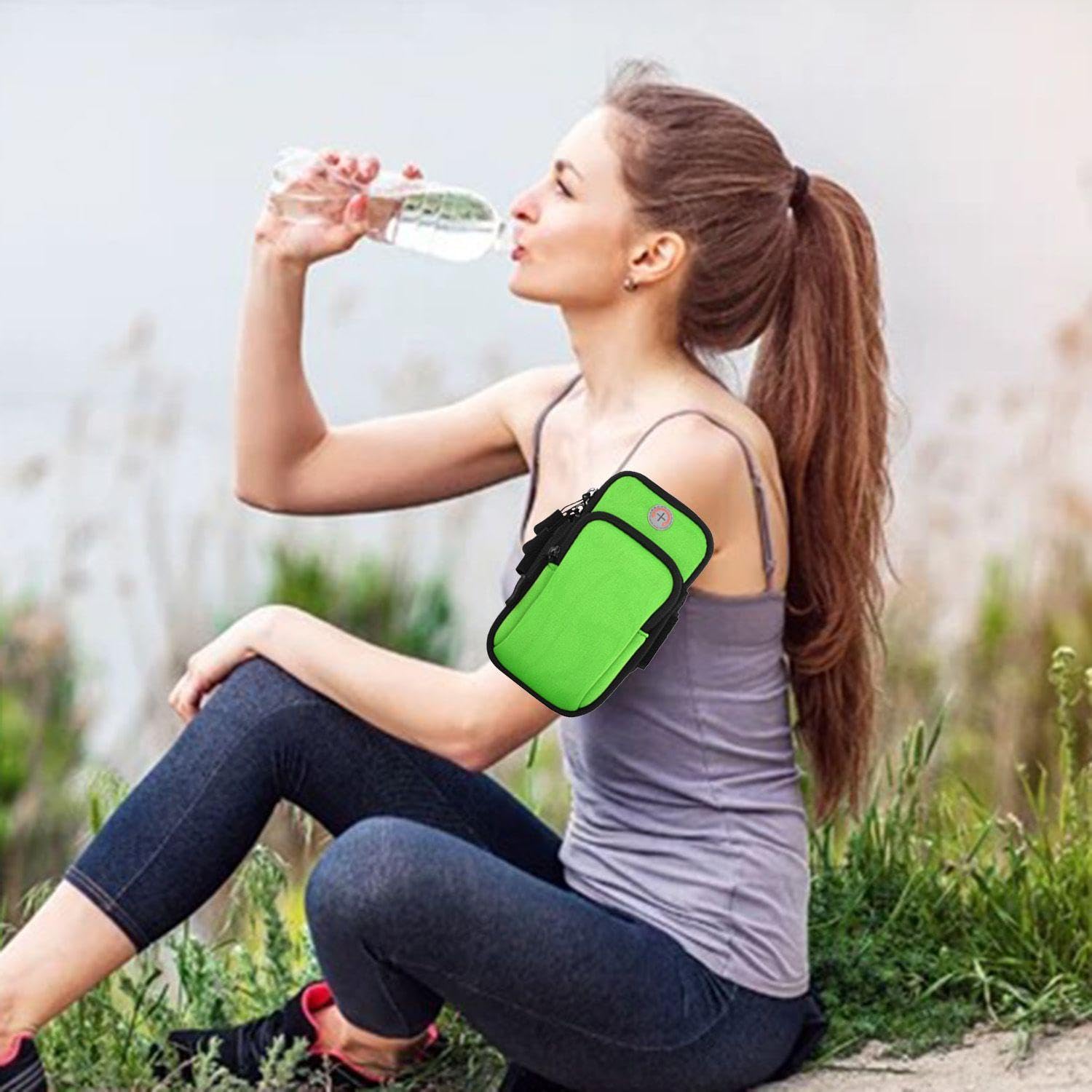2 Stück Arm -Tasche, Tragbare Aufbewahrungstasche, Mobiltelefontasche Zum Laufen, Sportversorgungen Im Freien, Fitnesszubehör.