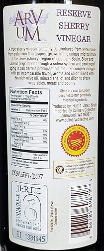 Miniatura 5 de Vinagre de Jerez, Roble envejecido e Importado de España (2 L), rojo, (Sherry Red)
