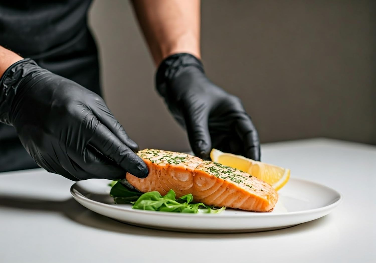 Basic Disposable Medical Synmax Vinyl Exam Gloves- 4 mil Safty Glove 1000pcs - Latex-Free & Powder-Free - SGBE 8003, Large (Case of 1000, Black)