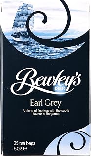 Bewley's Tea Bags, Earl Grey, 25 Count, 50 Gram