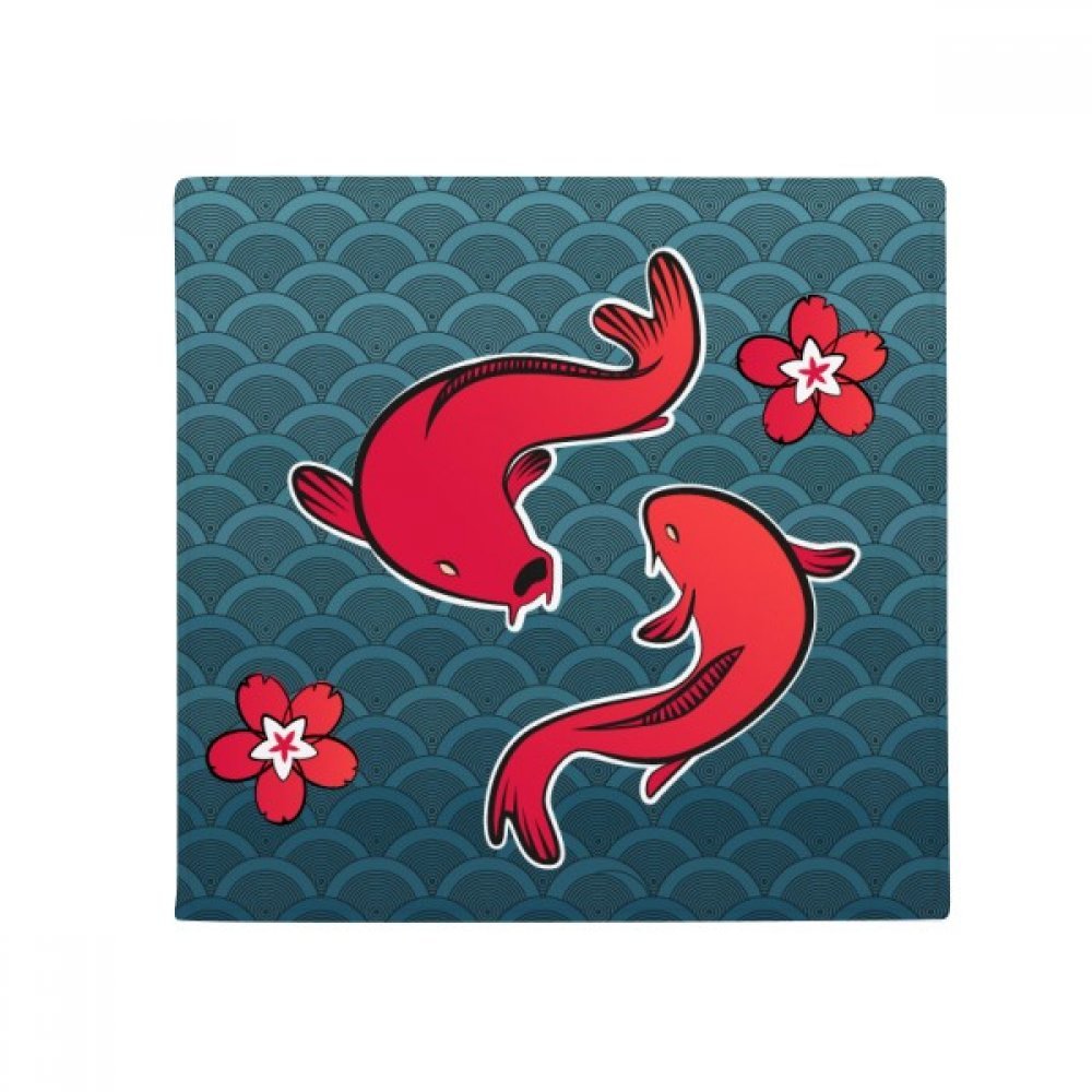 Tapis de bain poisson rouge anti-slip pour une sécurité maximale en salle de bain