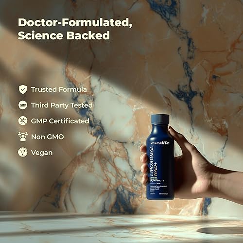 Miniatura 3 de Suplemento líquido liposomal NAD+ - 150 mg de inyección con trans-resveratrol liposomal, TMG y glicina - Aumenta la energía, apoya la reparación