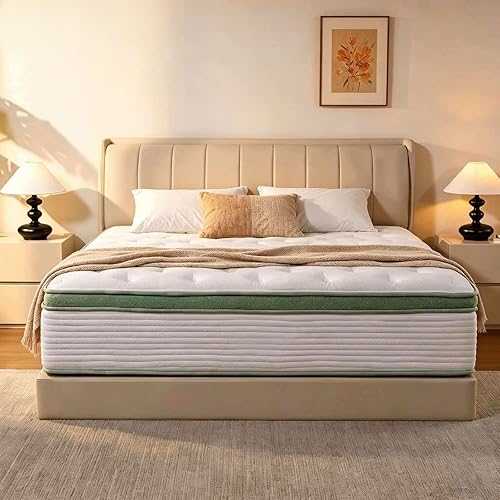 Full Size Mattress,12 Inch Hybrid Full Mattress in a Box with Memory Foam and Pocket Spring for Pressure Relief & Comfort Sleep & Zoned Support, Medium Firm,CertiPUR-US CertiPUR-US Certified