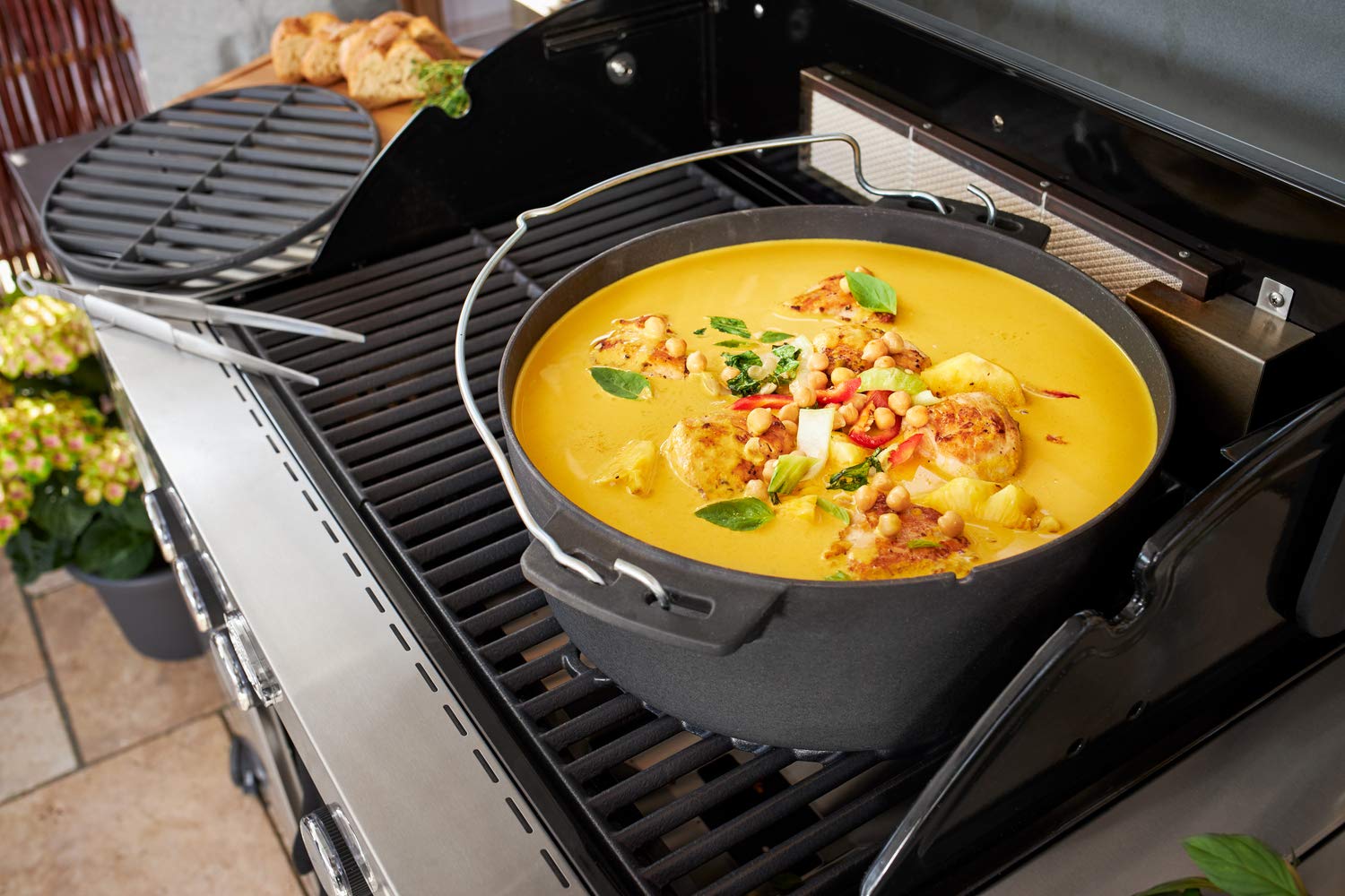 RÖSLE VARIO+ ruszt do grillowania, wysokiej jakości ruszt do grillowania z emaliowanego żeliwa do wkładów Vario, pasuje do RÖSLE VIDERO G2/G4/G6 od roku modelu 2021