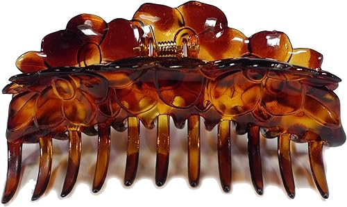 Amazon Net Shop 31 ヘアクリップ フラワー べっ甲 大きめ 特大 バンス レディース ヘアアクセサリー 髪留め 1 42 ヘアアクセ バレッタ クリップ 通販
