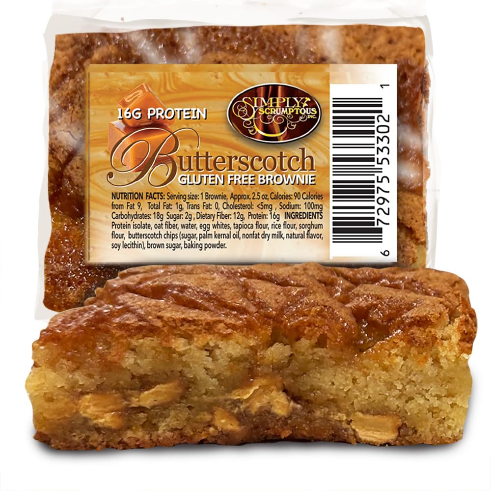 High Protein Gluten Free Butterscotch Brownie