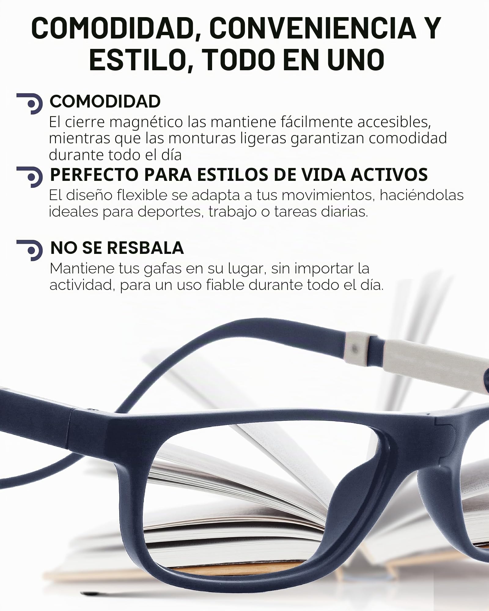 DIDINSKY Krik Gafas de Lectura Magnéticas, Filtro Luz Azul
