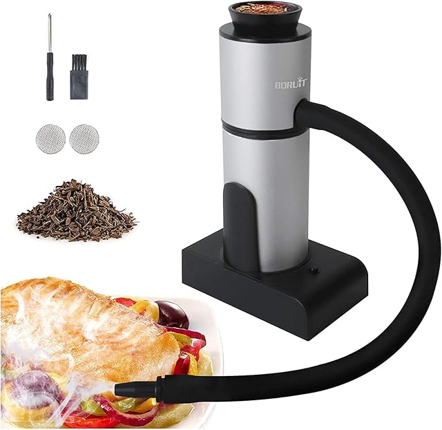 Smoking Gun Portable Cocktail Smoker with Wood Chips ,Handheld Food Kitchen Smoker Gun Infuser for Sous Vide,Meat,Salmon,Cocktails Drink,Cheese,BBQ,Perfect for Foodie Gifts