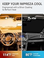 Vista 132 de Proadsy Parasol para parabrisas actualizado 2026, ajuste personalizado, Lexus NX 2022-2025 2026, 4 capas, plegable, protector de parasol frontal que