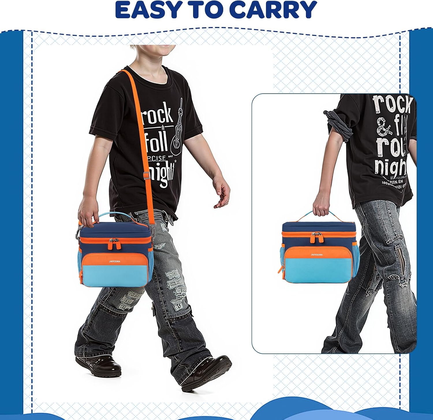 Carrying Case Compatible with Yoto Player 3rd Generation, Travel Storage Bag Holds 30 Cards for Audio Speaker & Headphone Accessories,Blue