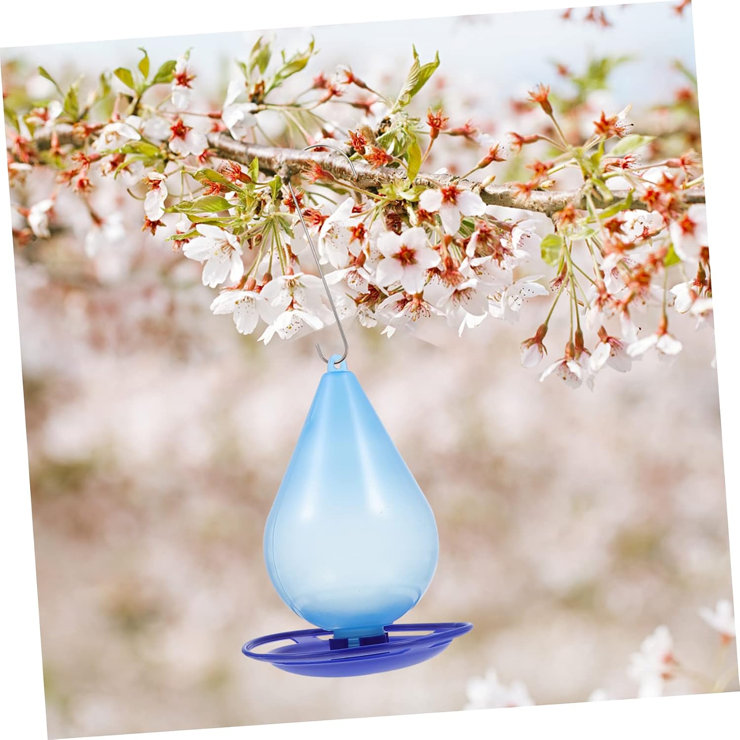 Generic Durable Plastic Hanging Feeder Hummingbird Bird Food Tray Easy Suspend on Tree Hook Attract Birds Garden Charm image 3