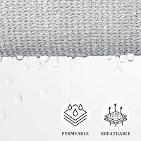 Vista 3 de Shade&Beyond - Parasol triangular para patio, césped, jardín, pérgola, Gris claro